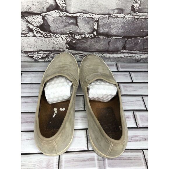 Frye Faw Beige Suede Leather Slip On Casual Comfort Shoes Women Sz 8.5M US/39EU - Picture 5 of 16